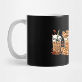 Fall Iced Coffee Funny Spooky Season Halloween Pumpkin Spice Mug